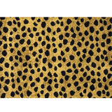 2' X 3' Bronze Leopard Print Washable Area Rug With UV Protection