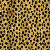 2' X 6' Bronze Leopard Print Washable Runner Rug With UV Protection