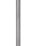 61" Pewter Tray Table Floor Lamp With Beige Transparent Glass Square Shade