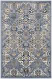 5' x 7' Green and Ivory Floral Power Loom Area Rug