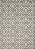6' x 9' Gray Moroccan Power Loom Area Rug