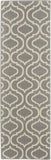 7' Gray Moroccan Power Loom Runner Rug