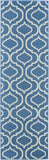 7' Gray Moroccan Power Loom Runner Rug