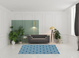 6' x 9' Gray Moroccan Power Loom Area Rug