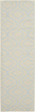 7' Gray Moroccan Power Loom Runner Rug