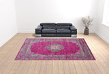 12' x 15' Blue Moroccan Power Loom Distressed Area Rug