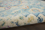 9' x 12' Ivory Floral Power Loom Area Rug
