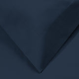 Navy Blue King Cotton Blend 1200 Thread Count Washable Duvet Cover Set