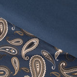 Blue and White King Cotton Blend 0 Thread Count Washable Duvet Cover Set