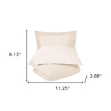 Burgundy King 100% Cotton 300 Thread Count Washable Duvet Cover Set