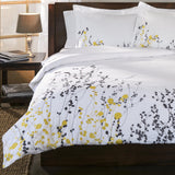 Blue and White King 100% Cotton 200 Thread Count Washable Duvet Cover Set