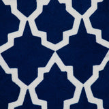 18" X 18" Black 100% Cotton Geometric Zippered Pillow