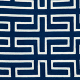 20" X 20" Black Geometric Cotton Zippered Pillow
