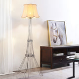 20" Ivory Solid Wood USB Table Lamp With Ivory Drum Shade