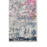 9' x 12' Pink and Orange Abstract Power Loom Area Rug
