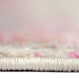 9' x 12' Pink and Orange Abstract Power Loom Area Rug