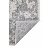 8' x 11' Gray Medallion Power Loom Area Rug