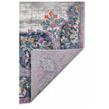 7' Pink Round Medallion Power Loom Area Rug