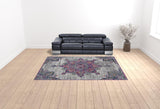 9' x 12' Pink Medallion Power Loom Area Rug