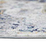 8' x 11' Gray Medallion Power Loom Area Rug