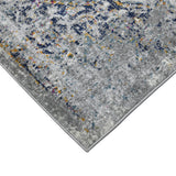 9' x 12' Gray Medallion Power Loom Area Rug