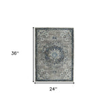 9' x 12' Blue and Orange Geometric Power Loom Area Rug