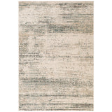 6' x 9' Ivory Striped Power Loom Area Rug