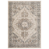 8' x 10' Beige Medallion Power Loom Area Rug
