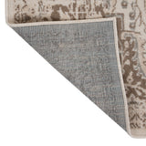 5' x 7' Cream Medallion Power Loom Area Rug