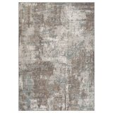 8' x 10' Brown Abstract Power Loom Area Rug