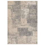 8' x 10' Light Blue Abstract Power Loom Area Rug
