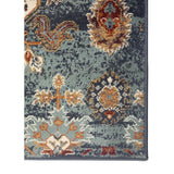 8' x 10' Teal Blue Oriental Power Loom Area Rug