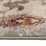 9' x 12' Teal Blue Oriental Power Loom Area Rug
