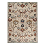 8' x 10' Beige Oriental Power Loom Area Rug