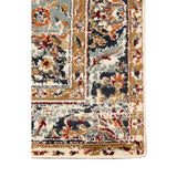 8' x 10' Orange and Ivory Medallion Power Loom Area Rug