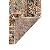 8' x 10' Orange and Ivory Medallion Power Loom Area Rug