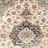 9' x 12' Ivory Medallion Power Loom Area Rug