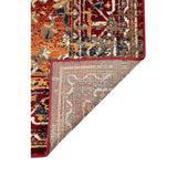 9' x 12' Red Medallion Power Loom Area Rug