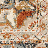 9' x 12' Gold Medallion Power Loom Area Rug
