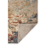 5' x 7' Orange Abstract Power Loom Area Rug