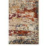 9' x 12' Orange Abstract Power Loom Area Rug
