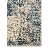 2' x 3' Blue Abstract Power Loom Area Rug