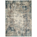 5' x 7' Blue Abstract Power Loom Area Rug