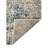 5' x 7' Blue Abstract Power Loom Area Rug