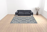 9' x 12' Blue Medallion Power Loom Area Rug