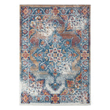 4' x 6' Orange Medallion Power Loom Area Rug