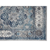 9' x 12' Gray Medallion Power Loom Area Rug