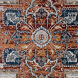 8' x 10' Brown Medallion Power Loom Area Rug