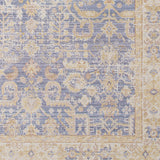 9' X 13' Lavender Blue Floral Power Loom Area Rug