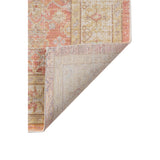 8' Salmon Floral Power Loom Runner Rug